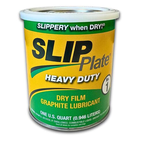 Slip Plate No. 1 Dry Graphite Lubricant – 1 Quart (6-Pack) – Industrial Non-Stick Coating for Metal, Wood & Concrete | -75°F to 450°F | Rust & Wear Protection in Saudi Arabia
