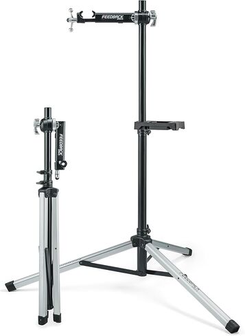 Feedback Sports | Sport-Mechanic Bicycle Repair Stand | Bicycle Workstand W/Tripod Base | Lightweight and Durable | Aluminum Steel Hybrid Construction | Black (Black, Sport Mechanic 2.0) in Saudi Arabia