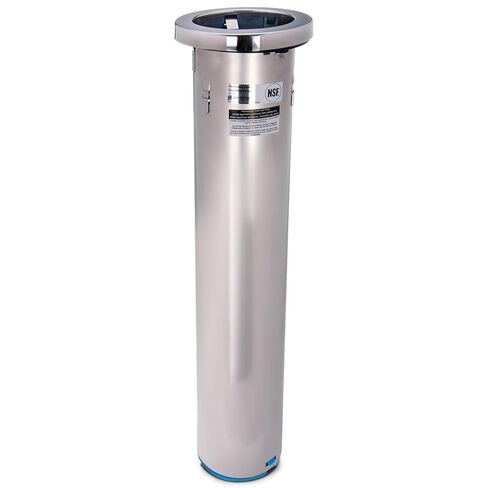 موزع كأس San Jamar داخل Counter يناسب 6 - 10 أوقية أكواب للمطاعم وقاعات الطعام والوجبات السريعة والفولاذ المقاوم للصدأ و 23.5 بوصة والفضة in Kuwait