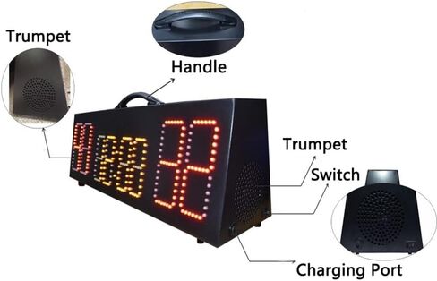 LED Digital Scoreboard, Game Scoring Timer with Wireless Controller, with Buzzer, for Games Volleyball Basketball Football Badminton in Kuwait