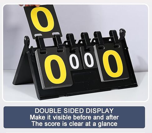 LED Football Replacement Board Portable Flip Scoreboard, Folding Design,Double Side Display, Suitable for Football, Basketball, and Other Competitions Portable Replacement Plate in Kuwait