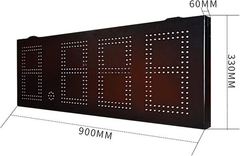 LED Digital Scoreboard High Brightness Outdoor Iron Box Petrol Station LED Character Display in Kuwait