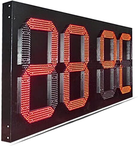 LED Digital Scoreboard High Brightness Outdoor Iron Box Petrol Station LED Character Display in Kuwait