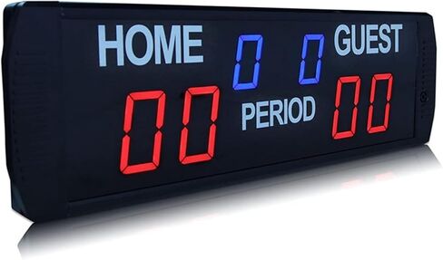 LED Digital Scoreboard Indoor Scoreboard LED Digital Sports Scoreboard,6 Digits Football Score Display with Remote Control in Kuwait