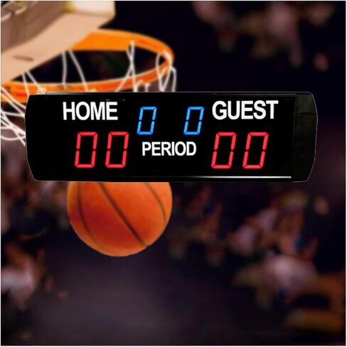 LED Digital Scoreboard Indoor Scoreboard LED Digital Sports Scoreboard,6 Digits Football Score Display with Remote Control in Kuwait