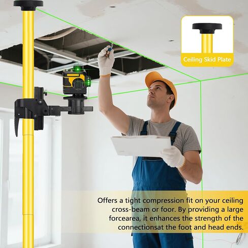 أدوات تركيب خط تصغير مستوى الليزر بالليزر 4M 13.45Ft حامل مع خيط لولبي 1/4 بوصة 5/8 بوصة لليزر الدوار والخط in Kuwait