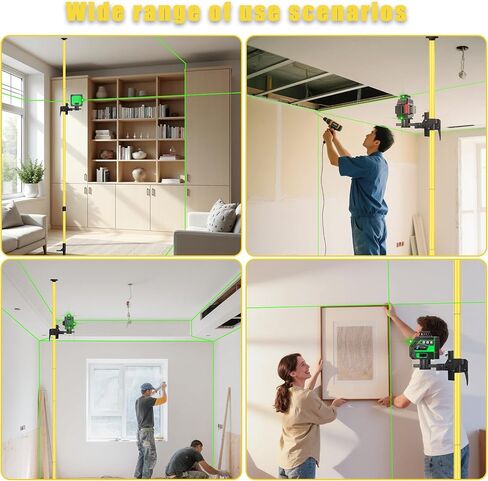أدوات تركيب خط تصغير مستوى الليزر بالليزر 4M 13.45Ft حامل مع خيط لولبي 1/4 بوصة 5/8 بوصة لليزر الدوار والخط in Kuwait