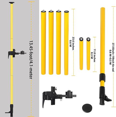 أدوات تركيب خط تصغير مستوى الليزر بالليزر 4M 13.45Ft حامل مع خيط لولبي 1/4 بوصة 5/8 بوصة لليزر الدوار والخط in Kuwait