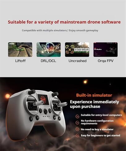 S2 العالمي FPV جهاز التحكم في الطيران محاكي عصا التحكم عالية الدقة للإقلاع/DRL/DCL/غير المحطمة/Orqa FPV المتسابق بدون طيار in Kuwait
