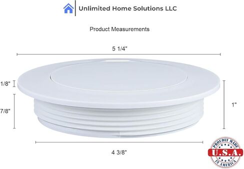 غطاء تخفيف تنظيف المجاري الأصلي مقاس 4 بوصات من Home-Saver - صُنع في الولايات المتحدة الأمريكية in Kuwait