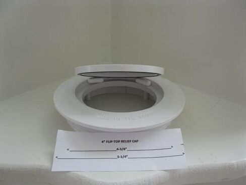 غطاء تخفيف تنظيف المجاري الأصلي مقاس 4 بوصات من Home-Saver - صُنع في الولايات المتحدة الأمريكية in Kuwait