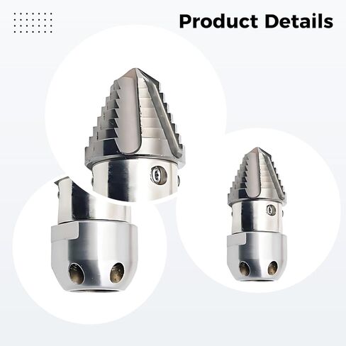 10-Jet Stainless Steel Drain Pipe Sewer Jetter Nozzle With Rotating Capability in Saudi Arabia