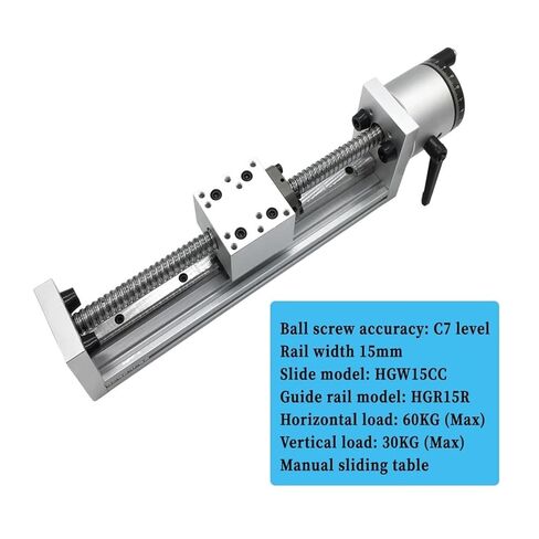 60 servo Bracket Linear Guide or Manual Slide 50-1200mm Linear Actuator XYZ axis(SFU1605-1000 Stroke) in Saudi Arabia