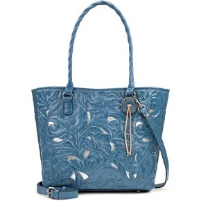 Patricia Nash Womens Tote Purse - Adeline Full Grain Leather Tote Bag
