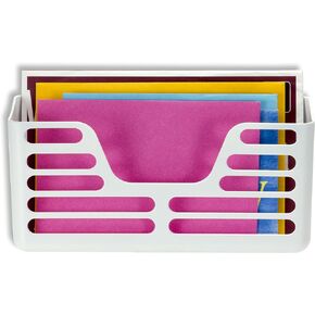 Officemate Magnet Plus Magnetic, Utility Pocket, White (92541) 3 x 10.25 x 5.25 Inches