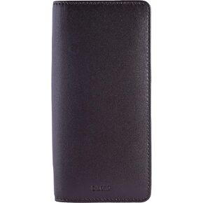 Leather Zippered Triple or Quad Pen Case Pencil Pouch Holder for Three or Four Fountain Ballpoint Rollerball Pens or Glasses (Nappa Bugatti)