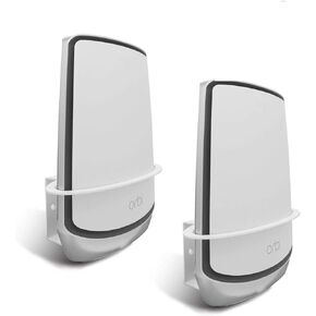 Orbi WiFi 6 Wall Mount, ALLICAVER Sturdy Metal Made Wall Mount Bracket Compatible with Netgear Orbi WiFi 6 Router RBK852,RBS750, RBK752,RBK853. (2 Pack)