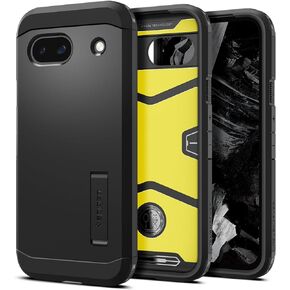 Spigen Tough Armor [Made for Google] Designed for Pixel 8a Case [Military-Grade Protection] [Kickstand] (2024) - Black
