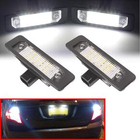 2 Pcs Error Free Xenon White LED License Plate Light Compatible with 2009-2018 Ford Explorer Fiesta Fusion Escape Focus Mondeo Lincoln MKC Rear License Tag Lights Lamp BB5Z-13550-A