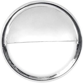 GG Grand General 81739 Chrome Round Push in Type 1 White LED License Plate Light