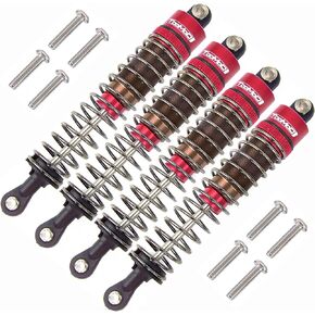 1/10 80mm RC Oil filled Shock Absorbers kit for Tamiya TRX4 Axial SCX10 D90 Crawler Car Monster Car Upgrades Replace Parts (Blue)