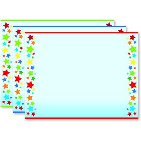 Great Papers! Rainbow Stars Certificate Assortment, 8.5" x 11", 60 Count (2011858)