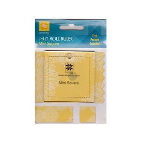 Simplicity Jelly Roll Ruler - Mini Acrylic Template (Mini Square, 2.5")