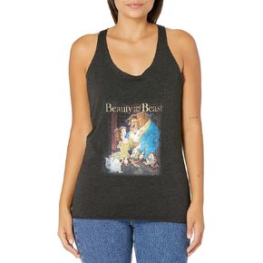 Fifth Sun Women's Disney Princess Beauty Poster Tri-Blend Racerback Layering Tank