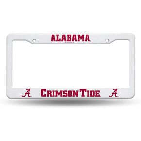 Rico Industries NCAA Alabama Crimson Tide Plastic License Plate Frame, 6 x 12.25-inches