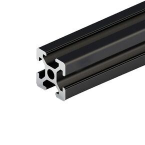 2PCS Black 2020 Aluminum Profile European Standard Linear Rail 2020 Aluminum Profile Extrusion for DIY 3D Printer Workbench CNC (250mm)