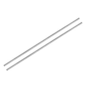 uxcell 2pcs Linear Motion Rods 6mm x 350mm (0.24 x 13.78 Inches) Case Hardened Chrome Plated Linear Rail Shaft Round Guide for 3D Printer, DIY, CNC Metric h8
