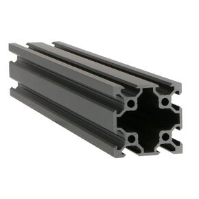 Black 4040 Aluminum Extrusion Profile European Standard Linear Rail 4040 Aluminum Profile Frame Machine DIY 3D Printer Workbench CNC (500mm) 1PCS