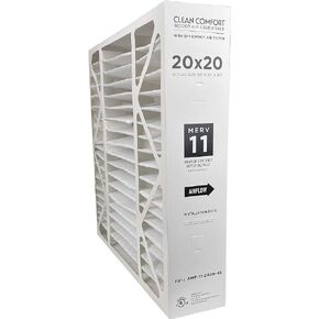 Clean Comfort AMP-11-2020-45 (1-Pack) - 20" x 20" x 4.5" Media Air Filter, MERV 11