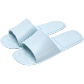 Foldable Travel Slippers with Satin Storage Bag, Non Slip Shower Shoes Lightweight Hotel Slippers Space Saving Business Trips Slippers for Women and Men