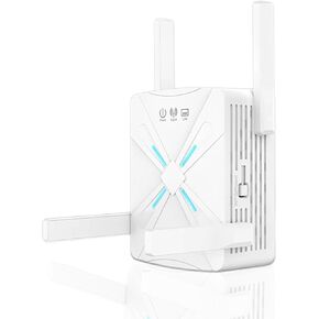 2024 Enhanced WiFi Extender | 4X Faster, Dual Band 5GHz/2.4GHz Longest Range Up to 9,800 sq.ft| Supports 40+ Device | Internet Repeater with 2 Ethernet Port| Seamless Setup | for Multiple Device Users in Kuwait
