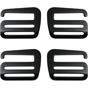 Wave Buckles 2Pairs 38mm G-Hook Backpack Strap Belt Hardware Carabiners Hook Outdoor Webbing Buckle Clips Adjustable Buckles Backpack Luggage Strap Webbing (2 Left + 2 Right)