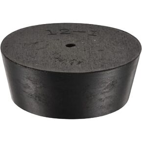 YOKIVE Rubber Stoppers with Hole, Tapered Plugs with High-Temperature Resistance | Protect Hole, Great for Lab Industry (Black, 54mm to 64mm) in Saudi Arabia
