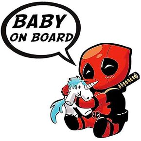 EARLFAMILY 5.1'' for Spiderman Cartoon Car Sticker for Baby on Board Warning Decal Auto Vinyl JDM Van RV Car Accessories