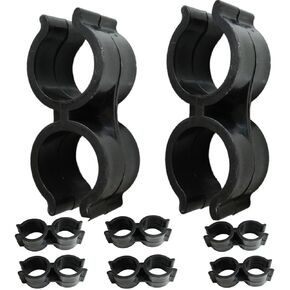 8 Pcs Bimini Boat Clip for Anti Rattle Bimini Brace Security Boat Accessories Bimini Top Pole Clips Holder Bimini Pole Clips Bimini Top Clips Bimini Clip Nylon Black/White