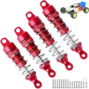 4Pack Shock Absorber Front Rear Shocks for 1/18 Losi Mini-B Mini-T 2.0 2WD Stadium Truck Upgrades Replace LOS314004 LOS314005