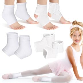 Tarpop 2 أزواج أطفال الكاحل هدفين مجموعة دعم القدم استقرار يلتف حامي الحرس محبوك الكاحل كم جورب دعم الكاحل دعم الكاحل هدفين للجوارب ضغط الكاحل للوقاية من الإصابة (أسود)