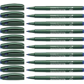 Topwriter 157 Fiber Tip Pen.8mm, Green Barrel, Red Ink, Box of 10 (115702)