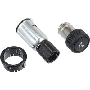Motoforti Car Cigarette Lighter Assembly, Cigarette Lighter Socket, for Ford E-150 2009-2012, Plastic, NO.98AG15052AB, Black