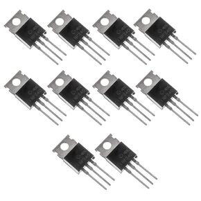 10pcs IRF740 IRF740PBF N-Channel MOSFET Transistor, 10 A 400 V,3-Pin TO-220AB