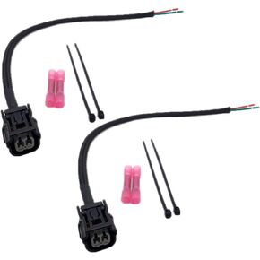 2PCS Compatible with Honda Pioneer 1000 fuel injector wire pigtail connector repair kit. SXS1000