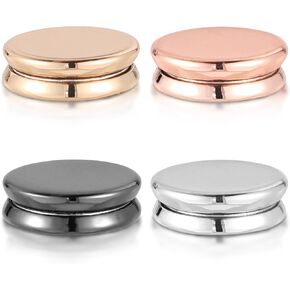 4pcs Oblate Strong Magnetic Hijab Pins, Multi-Purpose Pinless Brooch No-Snag Hijab Magnets Premium Scarf Clasp for Women Girls Clothes(Plating) in Kuwait