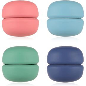 4pcs Multi-Use Hijab Magnets, Strong Magnetic Hijab Pins No-Snag Scarf Clasp Round Style Pinless Brooch for Women Clothes Dress Shirts (Matte 2)