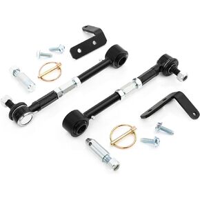 Front Adjustable Quicker Disconnect Sway bar links Compatible With Wrangler JK 2007-2018 2.5-6" Lift