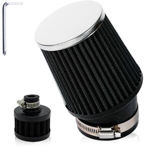 High Performance Air Filter Cleaner Kit for Predator 212cc 79cc Coleman CT200U CT100U 196cc 6.5 Hp Engine Mini Bike Go Kart GX160 GX200 GX390 420cc Motor Powersports Parts (Obsidian Black)
