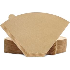 Cone Coffee Filters,100 Count (Pack of 1)，4 Coffee Filters Paper fits for Pour Over and Drip Coffee Maker, 8-12 Cup，Natural Unbleached，Chlorine Free